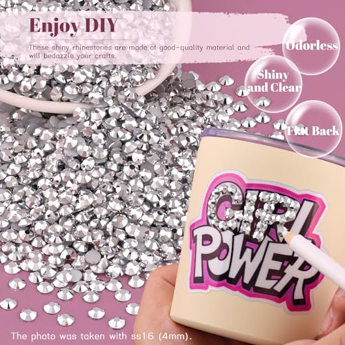 Resin Rhinestones A03 Silver 3mm Flatback Crystals for Crafts & Nails - 5000PCS