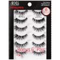 Multipack Fake Mink Eyelashes - Natural Look Demi Wispies 6 Pairs - Flared & Reusable