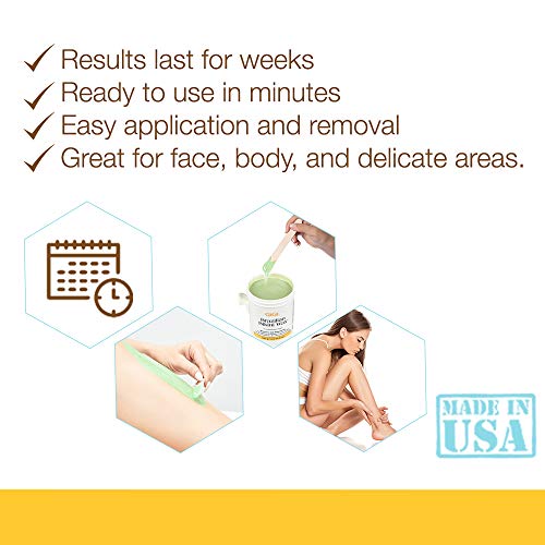 GIGI Sensitive Formula Brazilian Bikini Wax Microwave Kit for Sensitive Skin - Hard Wax Hair Removal