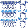 12 Pcs Hanukkah Headband Boppers - Star, Dreidel & Menorah Festive Accessories