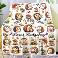 Hedgehog Throw Blanket - 80x60 Inches Cozy Animal Lover Gift for Women & Kids - Variation of THIS listing