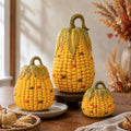 Fall Pumpkin Decorations 3-Piece Farmhouse Autumn Decor for Thanksgiving