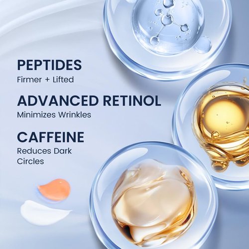 SKIN ULTIMA Dual Eye Cream - Advanced Retinol & Peptides for Dark Circles & Puffiness | 0.68 OZ