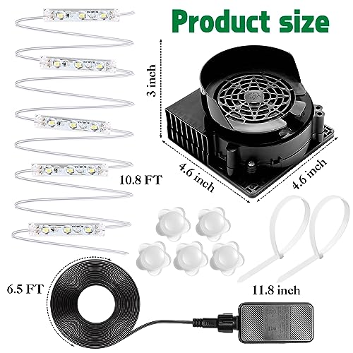 Christmas Inflatable Air Blower Kit with LED Lights - 12V Outdoor Decor