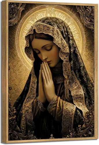 Our Lady of Guadalupe Canvas Wall Art - 16x12 Inches Religious Catholic Decor