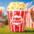 Popcorn Inflatable Carnival Decor - 4 FT Halloween Yard & Party Display - Leyndo