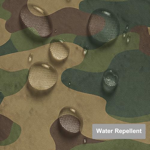 Moslion Green Camouflage Waterproof Bathroom Shower Curtain 72x72 Inches with Hooks - Variation of THIS listing