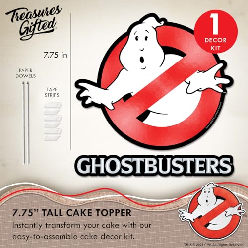 Ghostbusters Cake Topper & Cupcake Toppers Set - Party Decorations