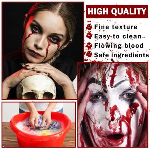 Dark Fake Blood Spray for Special Effects Halloween Makeup Washable Blood Splatter