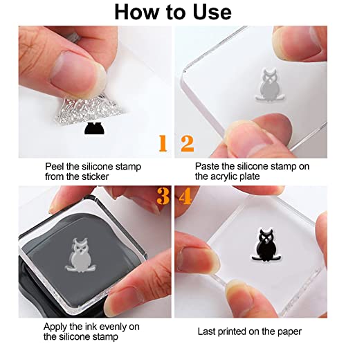 Halloween Ghost Clear Stamp for Scrapbooking and Card Crafting - Ghost Variation