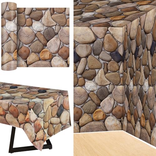 Cobblestone Wall Backdrop Roll - 200 Ft x 54 Inch Medieval Castle Decor - Variation of THIS listing