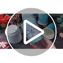 Winter Snowflake Coffee Cups Set with Lids and Sleeves - 50 Pack - Blue & Purple