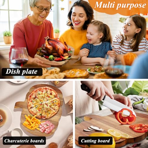 Halloween Pumpkin Wooden Cutting Board - Fall Kitchen Decor & Serveware