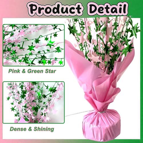 Pink and Green Witch Birthday Party Centerpiece Spray - 6 Pack Table Decor