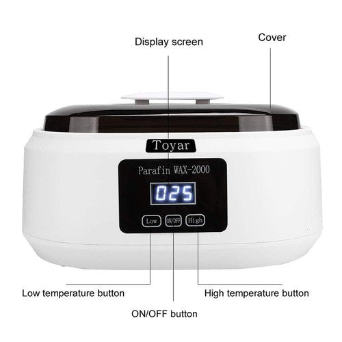 Paraffin Wax Machine for Hand and Feet，Touchscreen Paraffin Wax Warmer with 1.98lb Wax Moisturizing Paraffin Spa Wax Bath Kit, Large Capacity at Home for Smooth and Soft Skin
