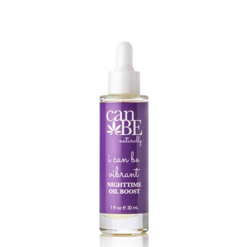 CANBE NATURALLY, I Can Be Vibrant Night Time Oil Boost, Facial Oil Serum w/Hemp Seed Oil & Cranberry Extract, Nourishing Face Oil for All Skin Types, Parabens, Sulfate & Phthalate Free (1 fl oz)