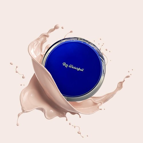 BR Waterfull Cushion 15g, Long-lasting Flawless Coverage, Brightening Foundation, 0.13lb