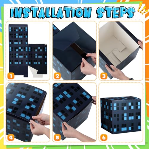 Halloween Trunk or Treat Car Decoration Kit with City Backdrop & Skyscrapers