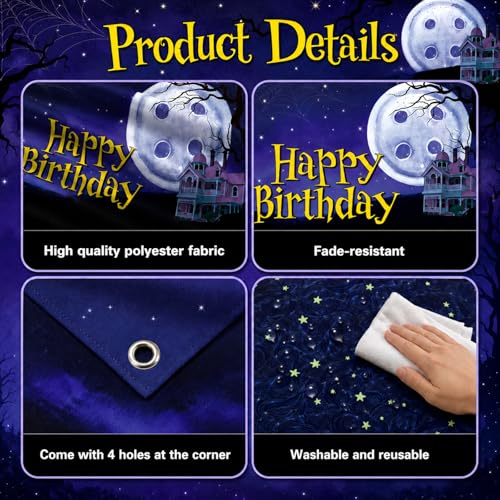 Button Birthday Party Decorations Set with Backdrop, Balloons & Banner