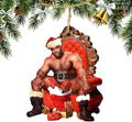 Funny Christmas Ornaments 2025 Wooden Holiday Tree Decorations Indoor & Outdoor