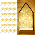 7.2 Ft Fairy Lights 24 Pack Battery Operated String Lights Waterproof Silver Wire Warm White