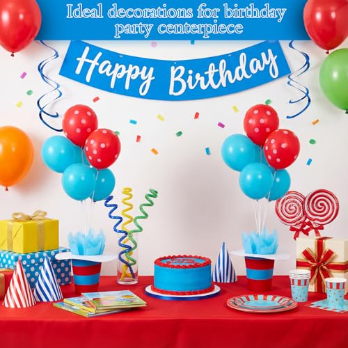 Party & Celebration 6-Piece Patriotic Balloon and Top Hat Table Decor Set - 4th of July
