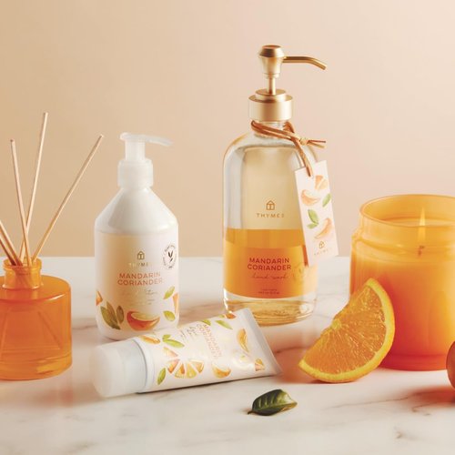Thymes Hand Wash - Mandarin Coriander Scent - 15 Fl Oz for Luxurious Cleanliness