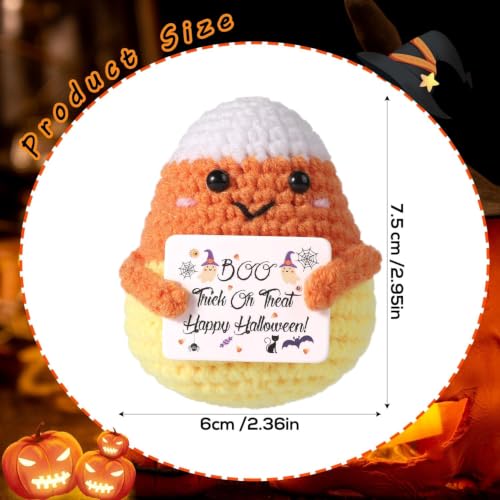 Positive Candy Corn Doll - Halloween Decorative Woolen Knitted Gift
