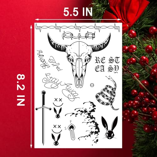 Halloween Temporary Face Tattoos - Fake Tattoo Stickers BC