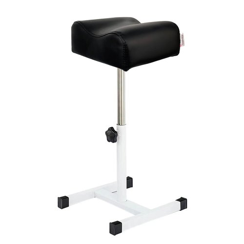 QUEESALN Pedicure Stand Stool Footrest Stand Adjustable Height Technician SPA Beauty Stand Stool with Non-Slip SPA Salon Home Equipment Black