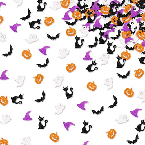 Halloween Confetti 150pcs Spooky Bat Glitter Table Scatter Decorations