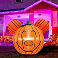 Gumwaqu Halloween Inflatable Pumpkin Yard Decoration - Mouse Theme, 39.5 Inch, Gift Box Included
