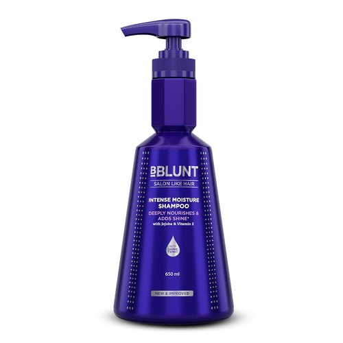 BBLUNT Intense Moisture Shampoo - Hydrating Jojoba & Vitamin E Formula for Dry, Frizzy Hair | 650 ml