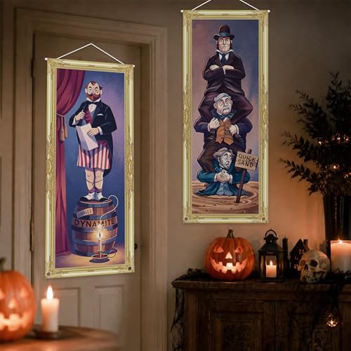 Halloween Decorations 4-Pack Haunted House Spooky Gothic Banner Set