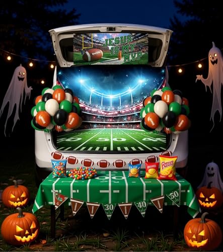 Football Trunk or Treat Car Decorations - Religious Holiday Party Supplies