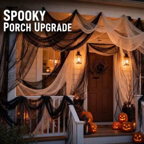 Halloween Creepy Cloth Set - Indoor Outdoor Spooky Decorations 6 Pieces