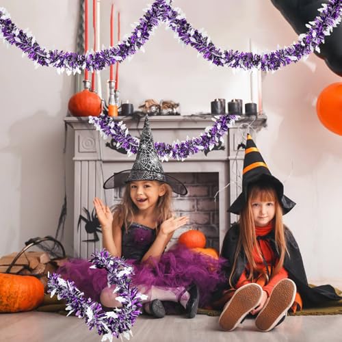 Ghost Tinsel Garland 20FT Halloween Decor - Ghost Variation