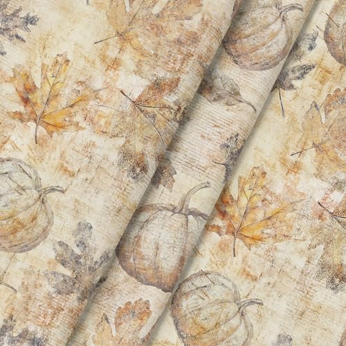 Horaldaily Fall Round Tablecloth 90 Inch Yellow Maple Leaves - Autumn Decor