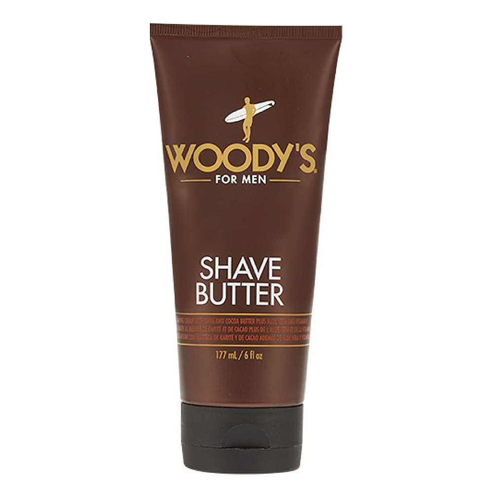 Woody’s Shave Butter - Ultra-Smooth Shaving Cream for Men, Moisturizing Beard Butter, Sensitive Skin & Reduced Irritation, 1.7 fl oz