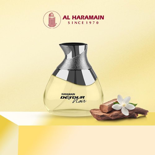 Al Haramain Detour Noir Eau de Parfum Spray - Unisex Fragrance, 3.33 Ounce | Captivating Scent