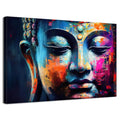 Large Buddha Wall Art Canvas Poster - Zen Meditation Room Decor 48x32 Inches