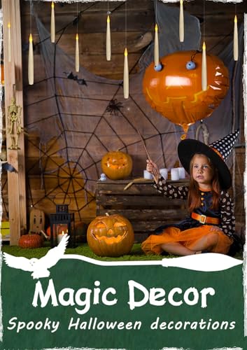 Floating Candle Set with Remote & Timer - Halloween Decor, 12 Pieces, Flickering White Light