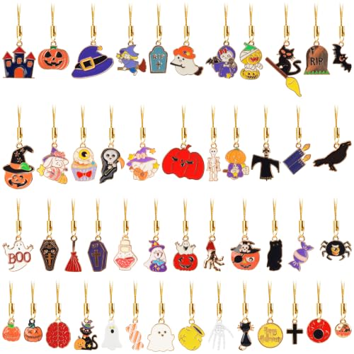 Mini Halloween Ornaments Set - Ghost, Bat, Skeletons, Witches, Spiders, Halloween Decorations, Christmas Variation