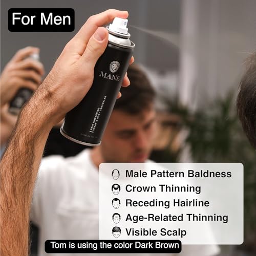 Micro-Mineral Hair Thickening & Root Touch Up Spray 200ml Hazel - Instant Volume for Fine Hair
