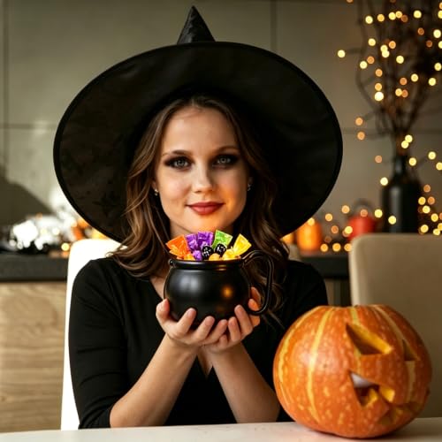 6 Pack 15 oz Cauldron Mugs - Halloween Witch Brew Drinkware