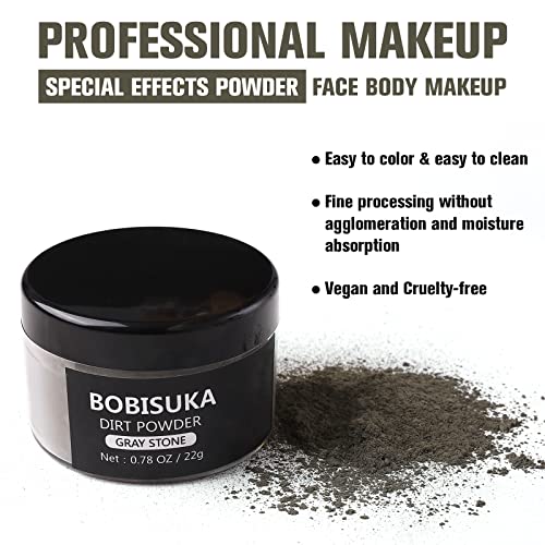 Gray Stone Makeup Special Effects Dirt Powder for Halloween & Stage Performances - 0.78 oz