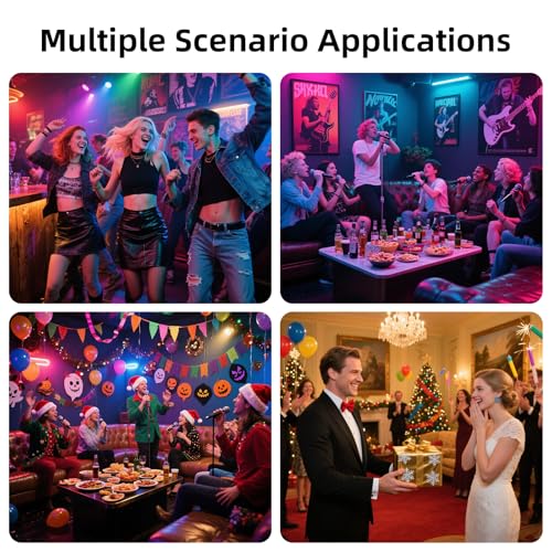 Bronze 2-Piece Voice Controlled Party Lights with Remote – Multi-Color LED String Lights