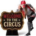 4 Ft Welcome to The Circus Cardboard Standee - Circus Party Decoration with Setup Kit