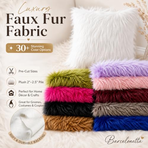 Faux Fur Fabric - Kelly Green, 30 x 36 Inches, Plush & Fluffy for Sewing & Decor