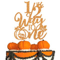 Half Pumpkin Cake Topper for First Birthday Baby Shower Fall Halloween Celebration